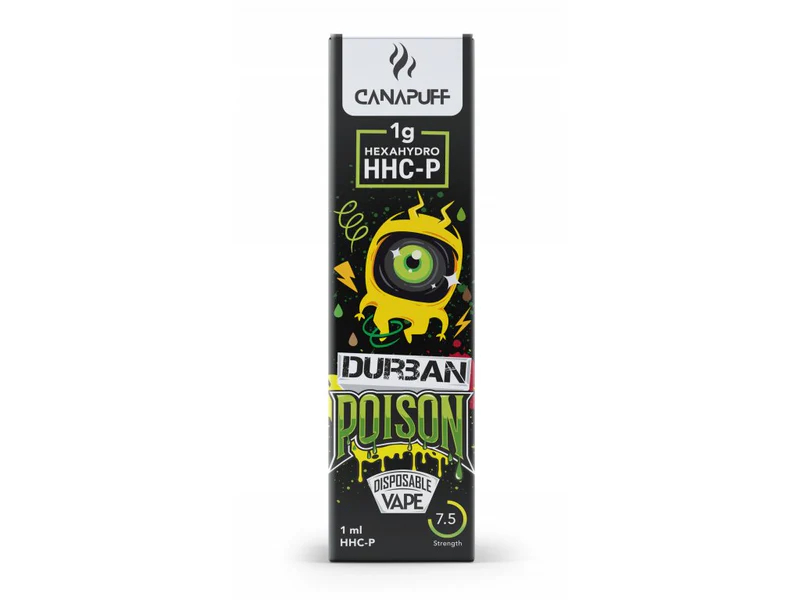 Canapuff Black HHC-P Vape - Durban Poison 1ml